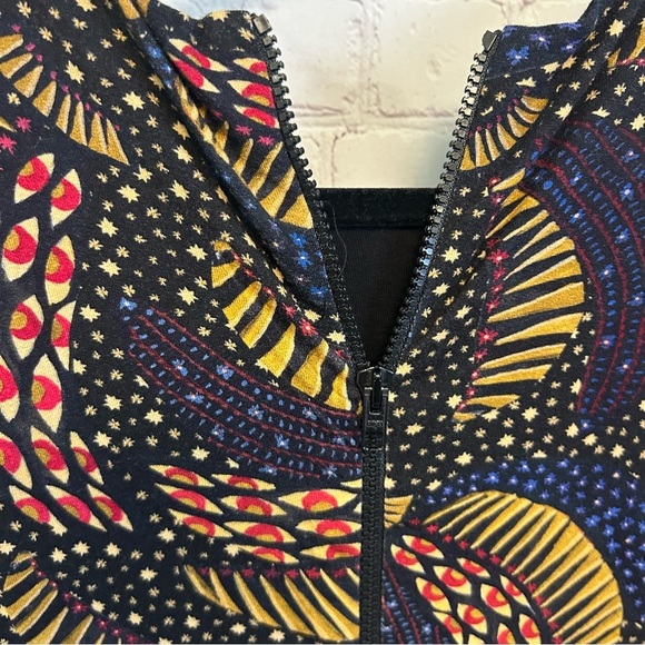 Farm Rio New Black Wild Bananas Jersey Stretch Dress size XL coastal chic - Picture 9 of 13